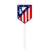 Kerze mit Atlético de Madrid-Wappen