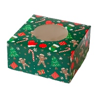 Schachtel für Lebkuchen oder Cupcakes, 17,5 x 17,5 x 8,5 cm