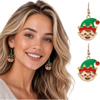 Weihnachtliche Wichtel-Ohrringe