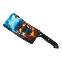 30 cm langes Flammen-Schädel Axt