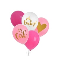 Oh Baby Latex-Ballons 30 cm - 8 Stück