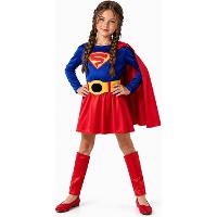 Superman-Kostüm mit Umhang für Mädchen