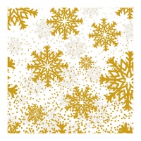 Schachtel für Süßigkeiten oder Cupcakes mit goldenen Flocken, 17,5 x 17,5 x 8,5 cm