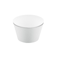 Cupcake Wrappers mit silbernem Rand - 6 Stück.