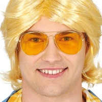 Gelbe Aviator-Brille