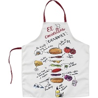 Schürze mit Burgerrezept