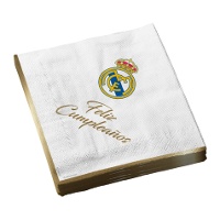 Geburtstagsservietten von Real Madrid - 12 Stück