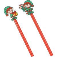 Kugelschreiber mit Weihnachtswichtelmotiv - 1 Stück