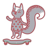 Zag Eichhörnchen mit Skateboard Stanze - Misskuty - 2 Stück
