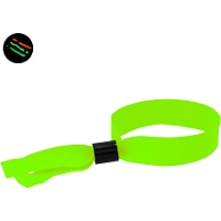 Phosphoreszierendes Stoffarmband 1,5 cm - 50 Einheiten