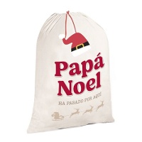 Weihnachtsmannsack mit der Aufschrift 