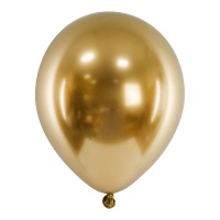 Chromierte Latexballons, 46 cm - Partydeco - 5 Stück