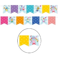 Peppa Pig Party-Wimpelkette, 2,4 m lang