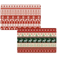 Tischset mit Weihnachtsmotiv 43 x 28 cm - 1 Stück.