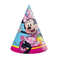 Minnie-Partyhüte im Regenbogen-Design - 6er-Set
