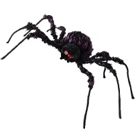 Spinne in Schwarz und Lila, 43 x 36 cm