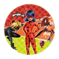 Ladybug-Teller 23 cm - 8 Stück