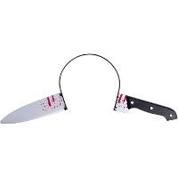 Haarreif mit blutigem Messer 45 x 14 cm