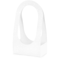 Papierblumenkorb mit floralem Design, 38,5 cm