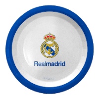Real Madrid weißer Teller 18 cm - 8 Stück