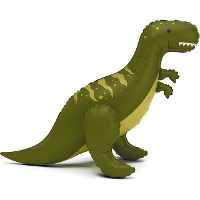 T-Rex-Folienballon, 93 x 79 cm - PartyDeco