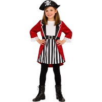 Englisches Korsaren-Piratenkostüm für Mädchen