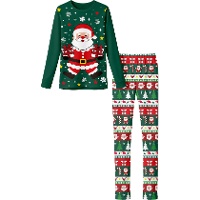 Kinder-Pyjama mit Weihnachtsmann-Motiv