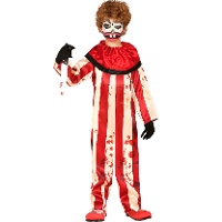 Blutiger Clown Kostüm für Kinder