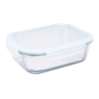 Rechteckiger Borosilikatglas-Tupper von 2,26 L