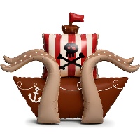 Folienballon Piratenschiff mit Standfuß, 120 x 91 cm