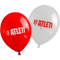 Latexballons des Atlético de Madrid, 30 cm - 6 Stück