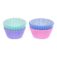 Cupcake-Kapseln, 3,1 cm, vier Farben - House of Marie - 100 Stück