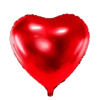 XL Herz Luftballon 61 cm - PartyDeco - 1 Stück