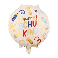 Ballon 'Hurra Schulkind' - 35 cm