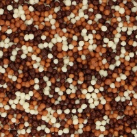 Mini-Perlen aus drei Schokoladenarten, 175 g - FunCakes