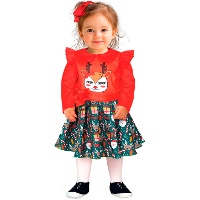 Weihnachtskleid mit Rentier für Babys
