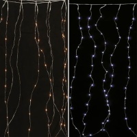 2 x 1,5 m Strang-Lichtvorhang - 300 Leds