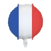 Folienballon mit Frankreich?Flagge, 35 cm
