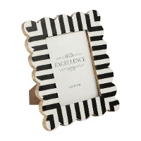 Bilderrahmen für Fotos 13 x 18 cm Excellence - Schwarz-Weiß