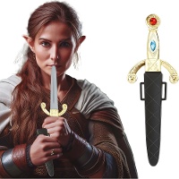 Mittelalterlicher Dolch mit Scheide, ca. 26 cm