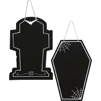 Halloween-Kreidetafel sortiert 40 x 27 cm