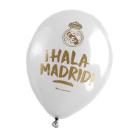 Latexballons von Real Madrid in Blau und Weiß mit 
