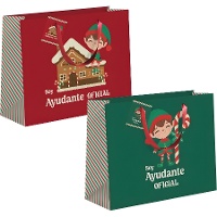 Geschenktüte 35 x 28 x 15 cm mit Elfenmotiv - 1 Stück