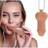 Silbato con forma de pene de 6 cm