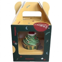 Schachtel für 1 Weihnachts-Cupcake