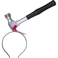 Haarreif mit blutigem Hammer