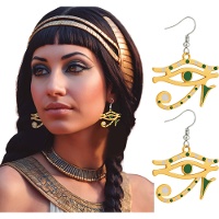 Pendientes de ojo de Horus estilo Cleopatra