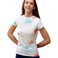 Atmungsaktives Polyester-T-Shirt für Damen mit 160 g Farbdruck - 1 Stück