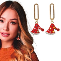 Ohrringe in Form einer Weihnachtsmannmütze - 1 Paar