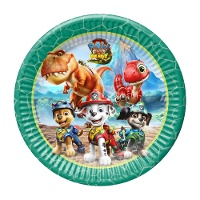 PAW Patrol Dino Movie Pappteller, 23 cm - 8 Stück